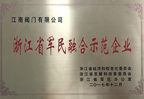 浙江省军民整合示范企业